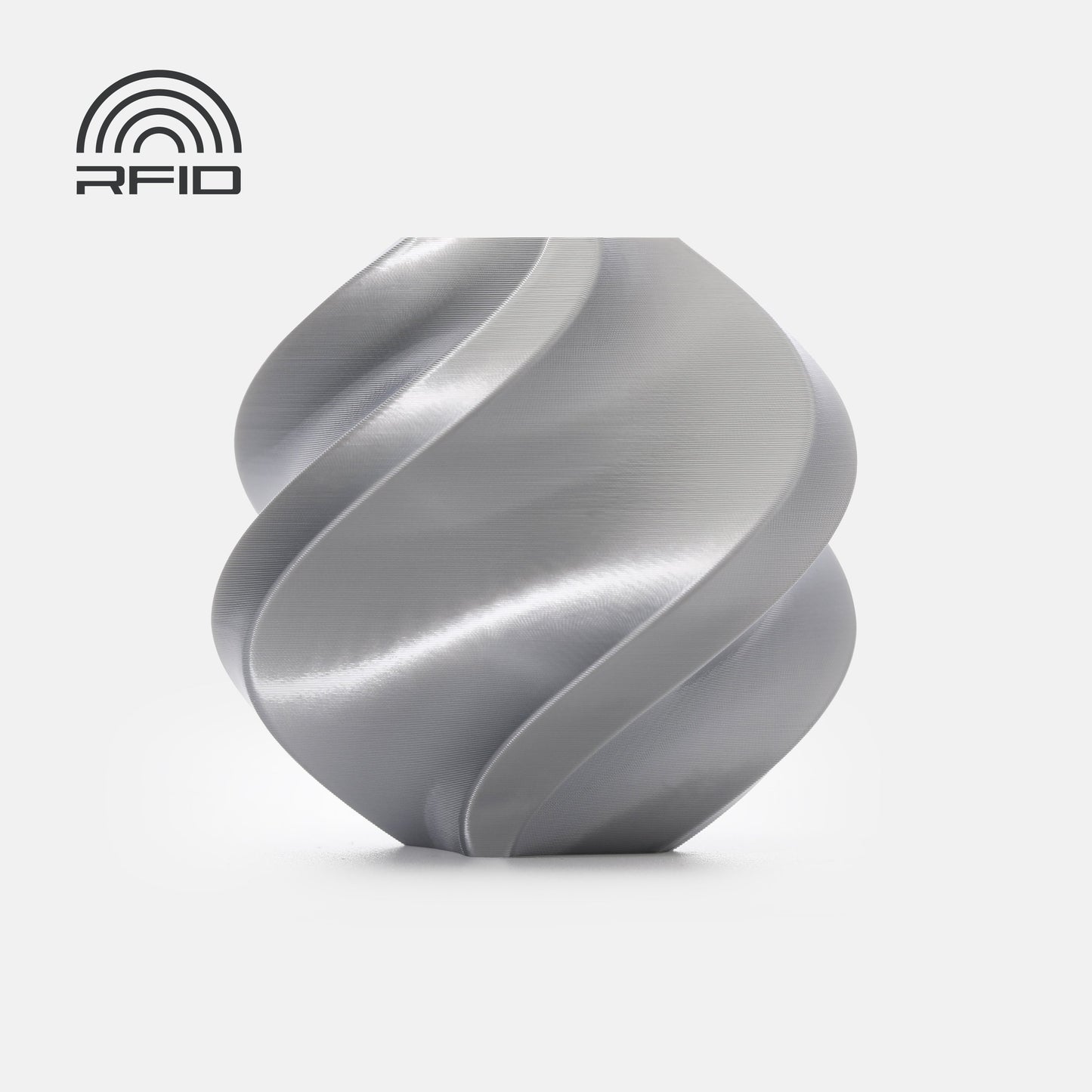 Bambu Lab PLA Silk+ - Silver (med spole)