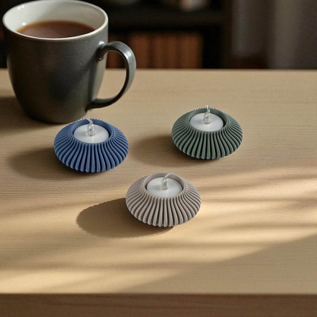 Sabre Ribbed fyrfadsstage - Bech 3D Design