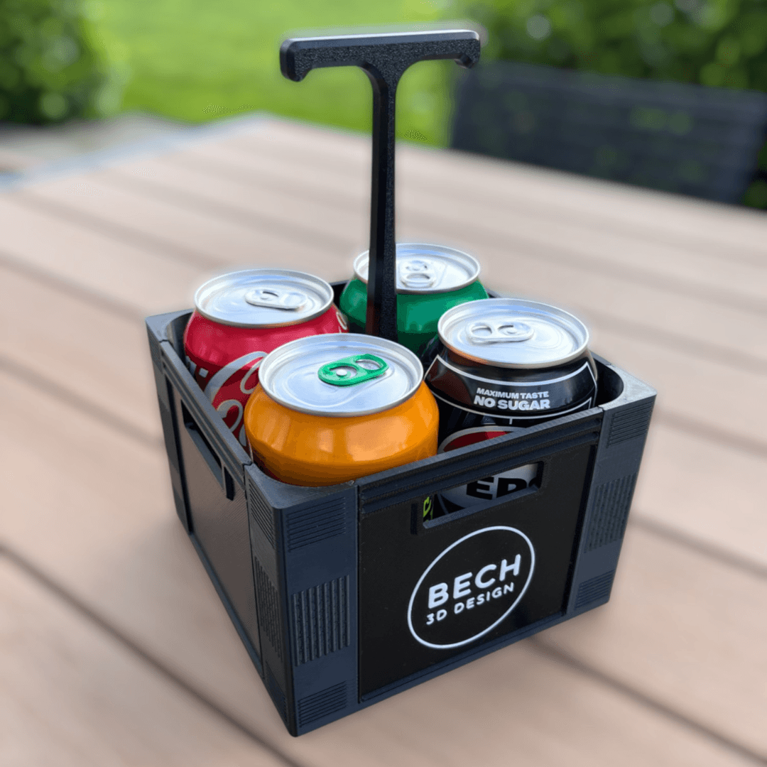 Ølkasse til 4 dåser - Bech 3D Design