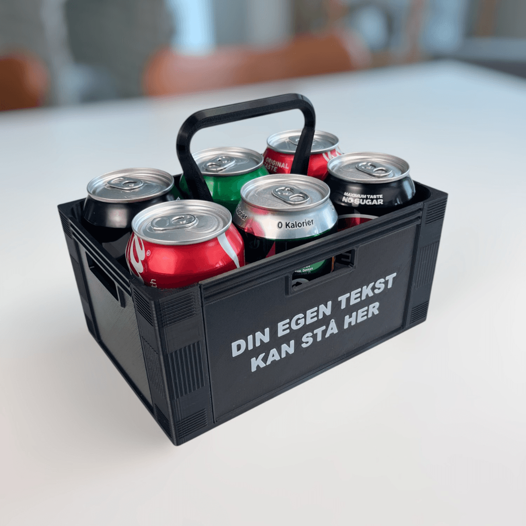 Ølkasse til 6 dåser - Bech 3D Design