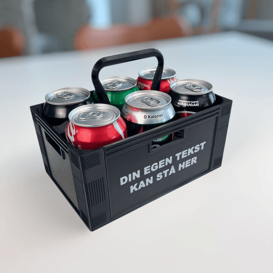 Ølkasse til 6 dåser - Bech 3D Design