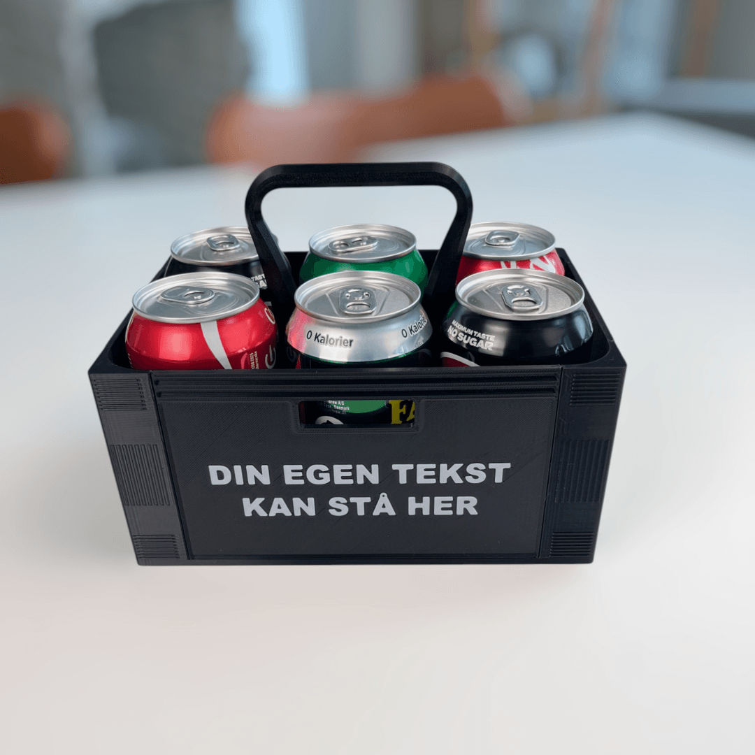 Ølkasse til 6 dåser - Bech 3D Design