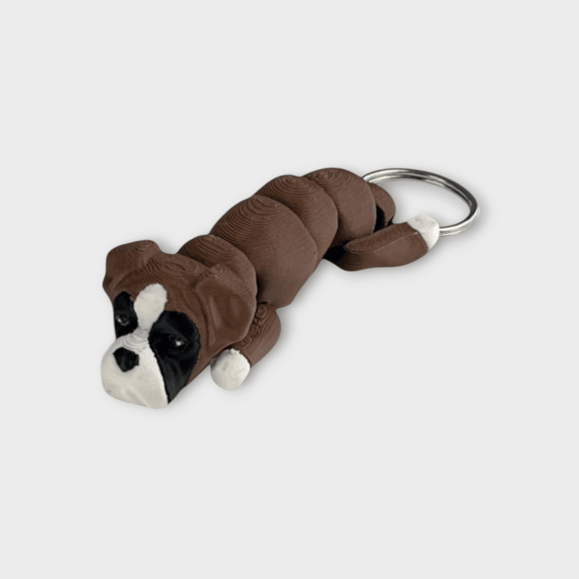 Flexi Dog nøglering: Boxer - Bech 3D Design