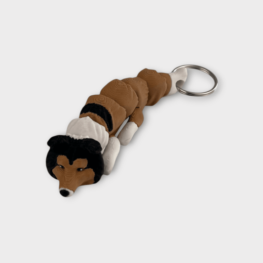 Flexi Dog nøglering: Collie - Bech 3D Design