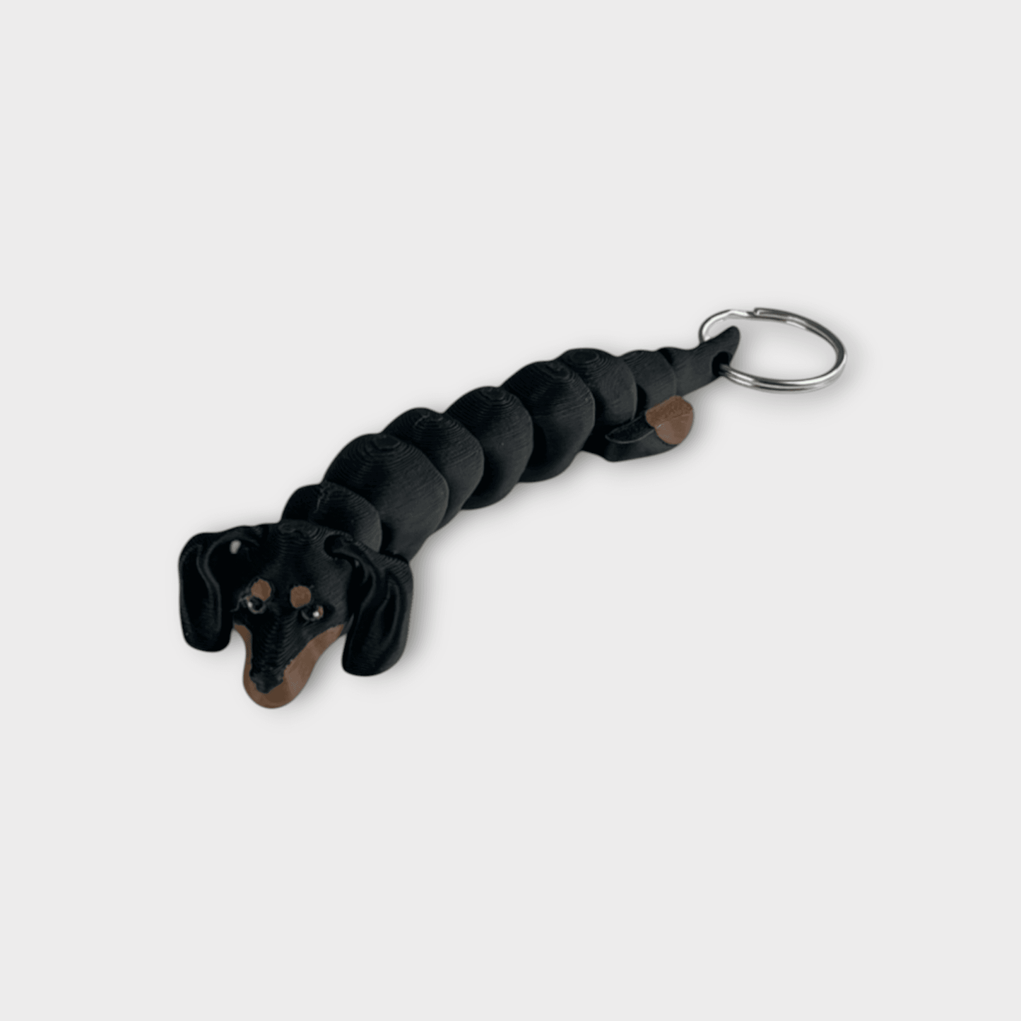Flexi Dog nøglering: Gravhund - Bech 3D Design