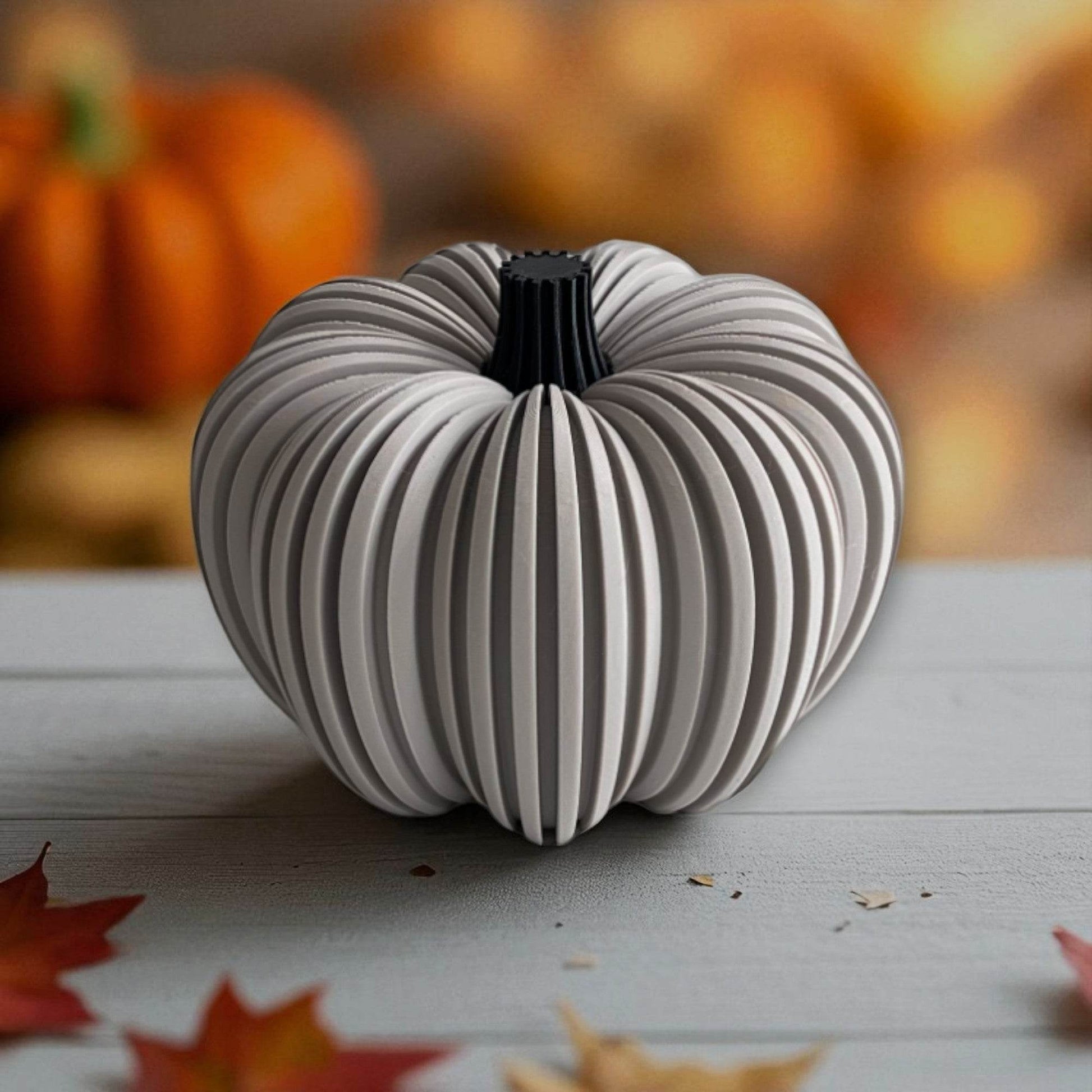 Halloween pynt græskar i lys grå