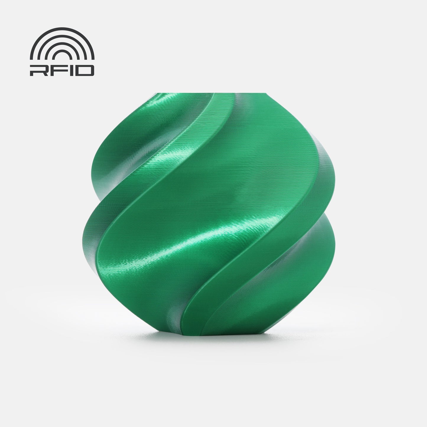 Bambu Lab PLA Silk+ -  Candy Green (med spole)