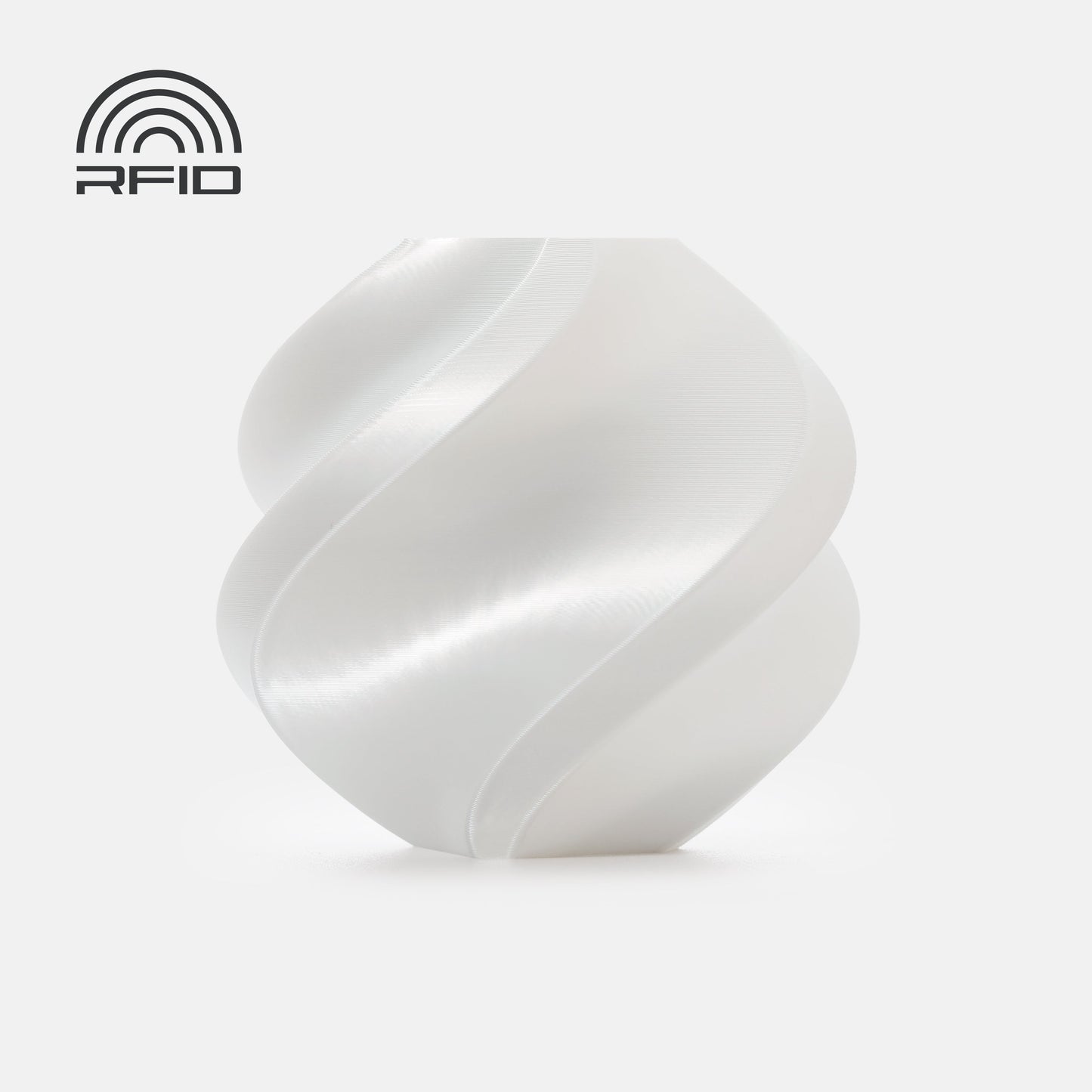 Bambu Lab PLA Silk+ -  White (med spole)