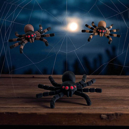 Halloween pynt edderkop med fleksible ben