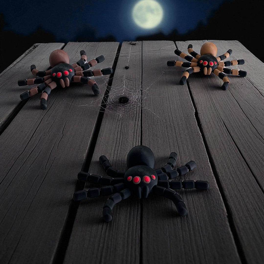 Halloween pynt edderkop med fleksible ben