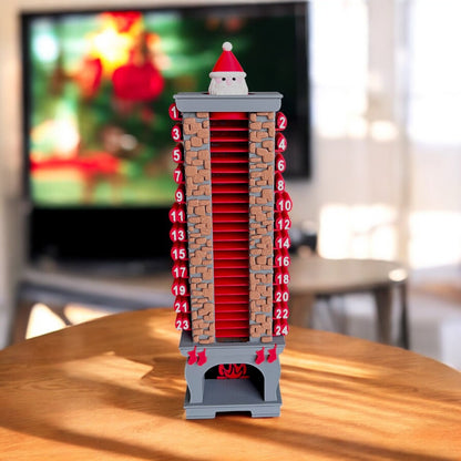 Julekalender – Julemand i skorsten fra Bech3D, bæredygtig 3D-printet juledekoration