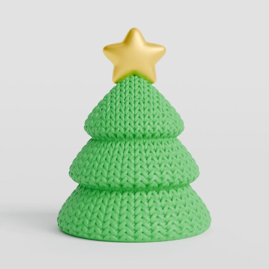Hæklet juletræ (3D printet)