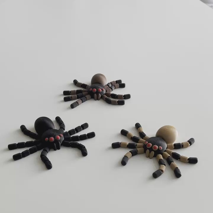 Video af Halloween Flexi Spider - Uhyggelig halloween pynt