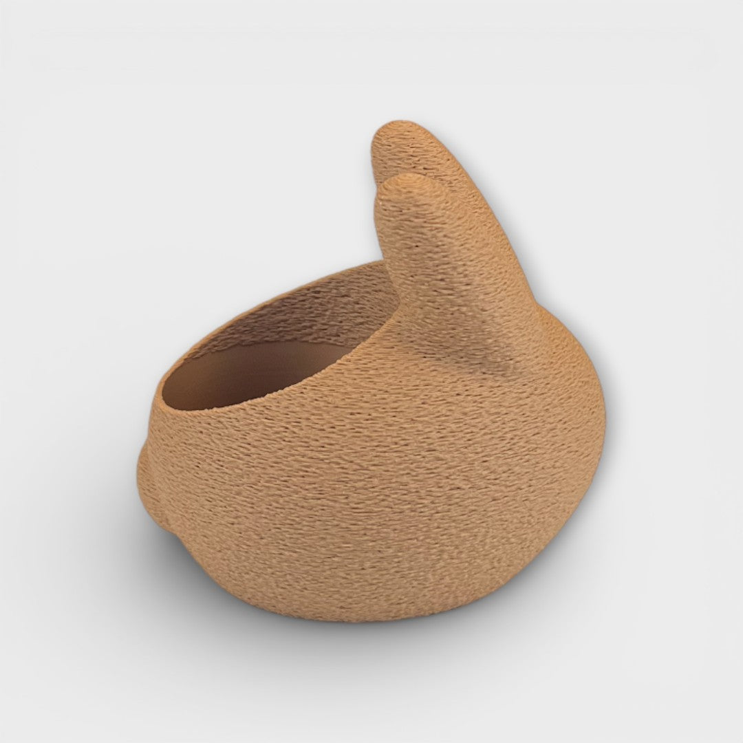 Sabre påskehare fyrfadsstage