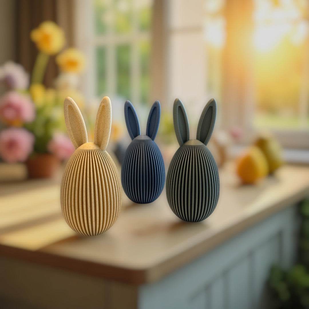 Sabre påskeæg med ører - Bech 3D Design
