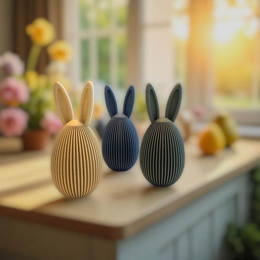 Sabre påskeæg med ører - Bech 3D Design