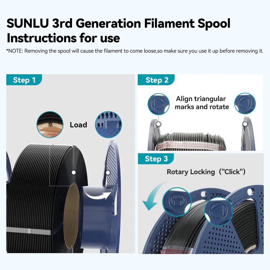 Sunlu tom spole (kompatibel med Bambu Lab Refill)